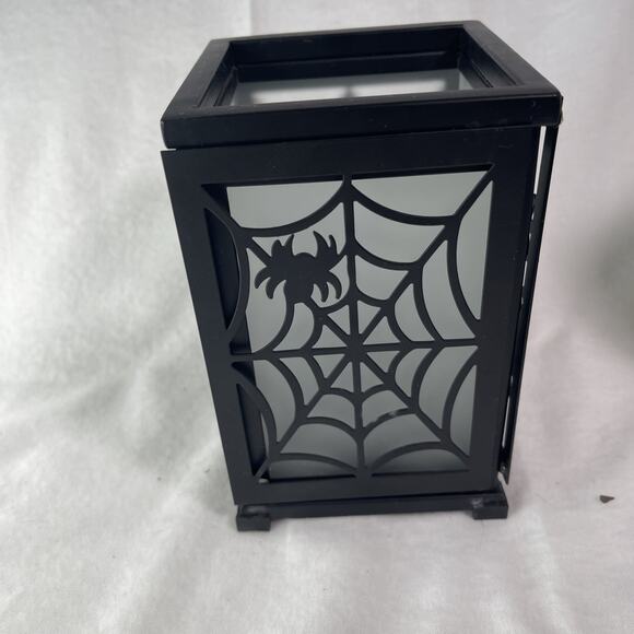 Partylite Change-O-Luminary Candle Holder P8977 Web / Leaves /Snowflakes - Picture 3 of 5